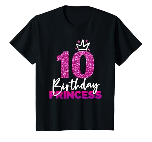 Kinder 10ter Geburtstag Birthday Princess Geschenk 10. Geburtstag T-Shirt Kinder 10ter Geburtstag Birthday Princess Geschenk 10. Geburtstag T-Shirt von Geburtstagsshirt 10 Jahre Mädchen