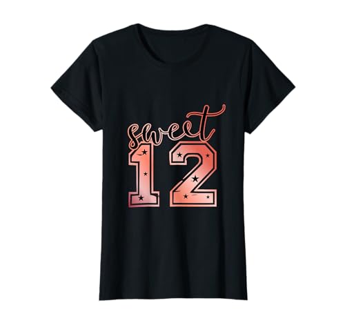 Damen 12ter Geburtstag Mädchen Geschenk zum 12. Geburtstag Langarm T-Shirt Damen 12ter Geburtstag Mädchen Geschenk zum 12. Geburtstag Langarm T-Shirt von Geburtstagsshirt 12 Jahre Geburtstagsgeschenk