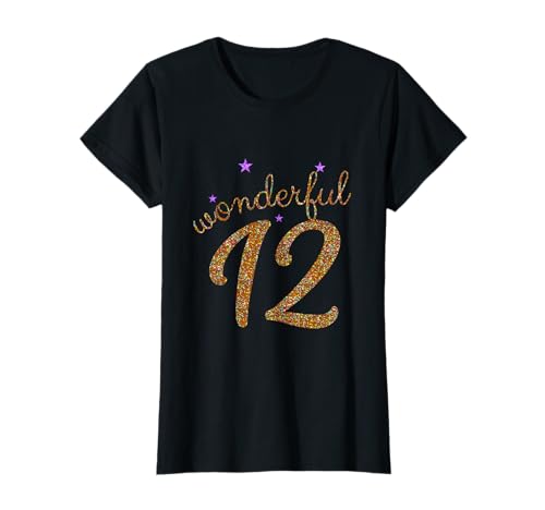 Damen Geschenk zum 12. Geburtstag für Mädchen zum 12. Geburtstag T-Shirt von Geburtstagsshirt 12 Jahre Geburtstagsgeschenk