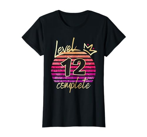 Damen Geschenk zum 12. Geburtstag für Mädchen zum 12. Geburtstag T-Shirt von Geburtstagsshirt 12 Jahre Geburtstagsgeschenk