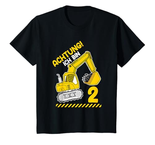 Kinder Bagger 2.Geburtstag Jungen 2 Jahre Hemd Baustelle T-Shirt Kinder Bagger 2.Geburtstag Jungen 2 Jahre Hemd Baustelle T-Shirt von Geburtstagsshirt 2 Jahre, Baustelle Lustig