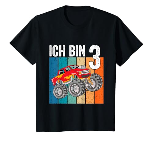 Kinder Monster Truck Geburtstag Deko Kinder 3 Jahre Junge Ich Bin 3 T-Shirt Kinder Monster Truck Geburtstag Deko Kinder 3 Jahre Junge Ich Bin 3 T-Shirt von Geburtstagsshirt 3 Jahre Junge Tshirt