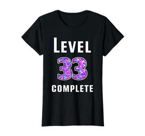 Damen 33ter Geburtstag Geschenk zum 33. Geburtstag für Frauen T-Shirt von Geburtstagsshirt 33 Jahre Frauen