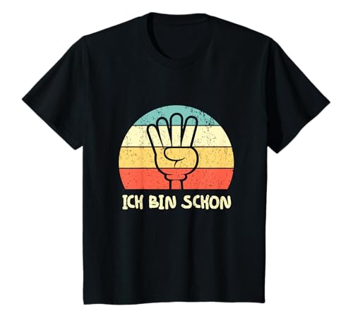 Kinder Kinder Geburtstag Deko Hand 4 Jahre Jungen Mädchen Ich Bin 4 T-Shirt von Geburtstagsshirt 4 Jahre Junge Mädchen Tshirt