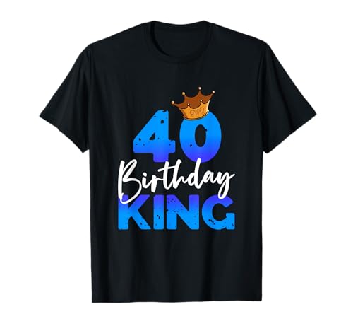 Herren 40ter Geburtstag Birthday King Geschenk zum 40. Geburtstag T-Shirt Herren 40ter Geburtstag Birthday King Geschenk zum 40. Geburtstag T-Shirt von Geburtstagsshirt 40 Jahre Männer