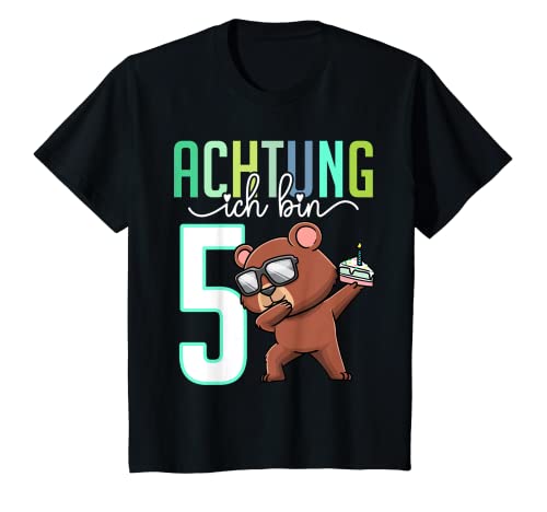 Kinder Fünfter Geburtstag 5 Jahre Bär 5. Geburtstag T-Shirt Kinder Fünfter Geburtstag 5 Jahre Bär 5. Geburtstag T-Shirt von Geburtstagsshirt 5 Jahre Thembakiddimal