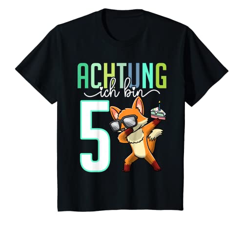 Kinder Fünfter Geburtstag 5 Jahre Fuchs 5. Geburtstag T-Shirt Kinder Fünfter Geburtstag 5 Jahre Fuchs 5. Geburtstag T-Shirt von Geburtstagsshirt 5 Jahre Thembakiddimal