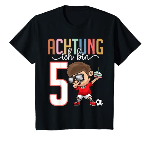 Kinder Fünfter Geburtstag 5 Jahre Fussballer 5. Geburtstag T-Shirt Kinder Fünfter Geburtstag 5 Jahre Fussballer 5. Geburtstag T-Shirt von Geburtstagsshirt 5 Jahre Thembakiddimal