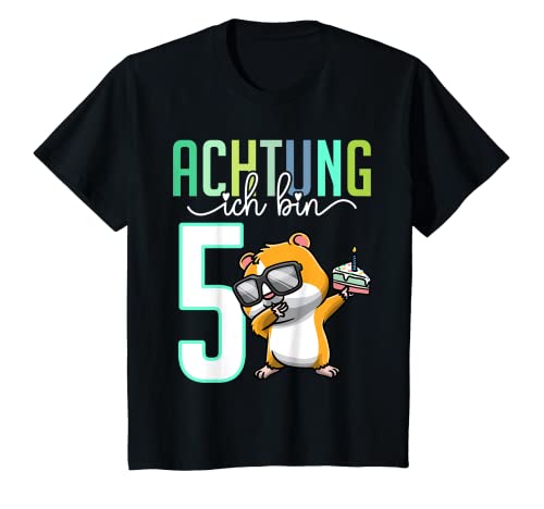 Kinder Fünfter Geburtstag 5 Jahre Hamster 5. Geburtstag T-Shirt Kinder Fünfter Geburtstag 5 Jahre Hamster 5. Geburtstag T-Shirt von Geburtstagsshirt 5 Jahre Thembakiddimal