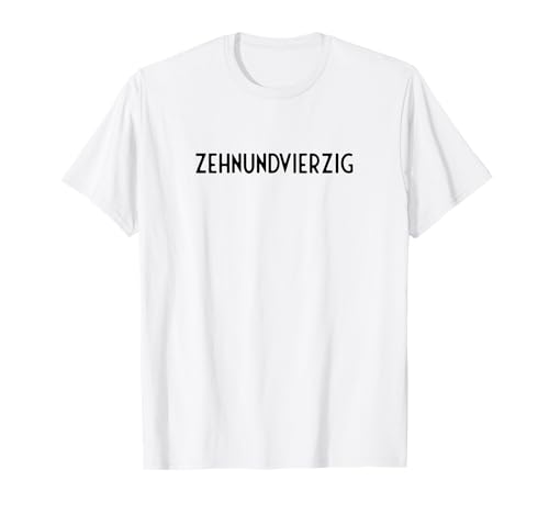 Zehnundvierzig 50. Geburtstag Frauen 50 Fünfzig Jahre lustig T-Shirt Zehnundvierzig 50. Geburtstag Frauen 50 Fünfzig Jahre lustig T-Shirt von Geburtstagsshirt 50 Frauen