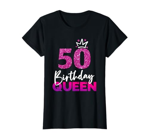 Damen 50ter Geburtstag Birthday Queen Geschenk zum 50. Geburtstag T-Shirt Damen 50ter Geburtstag Birthday Queen Geschenk zum 50. Geburtstag T-Shirt von Geburtstagsshirt 50 Jahre Frauen