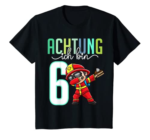 Kinder Sechster Geburtstag 6 Jahre Feuerwehr 6. Geburtstag T-Shirt Kinder Sechster Geburtstag 6 Jahre Feuerwehr 6. Geburtstag T-Shirt von Geburtstagsshirt 6 Jahre Thembakiddimal
