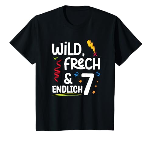 Geburtstag Jungen Party Kindergeburtstag - Ich bin 7 T-Shirt von Geburtstagsshirt 7 Jahre Junge Geburtstagsdeko 7