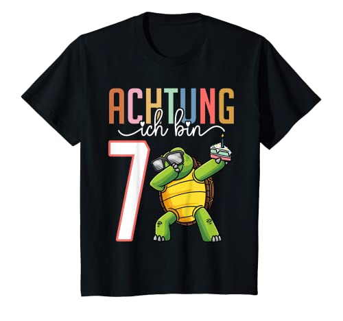 Kinder Siebter Geburtstag 7 Jahre Schildkröte 7. Geburtstag T-Shirt Kinder Siebter Geburtstag 7 Jahre Schildkröte 7. Geburtstag T-Shirt von Geburtstagsshirt 7 Jahre Thembakiddimal