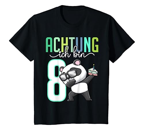 Kinder Achter Geburtstag 8 Jahre Panda 8. Geburtstag T-Shirt Kinder Achter Geburtstag 8 Jahre Panda 8. Geburtstag T-Shirt von Geburtstagsshirt 8 Jahre Thembakiddimal