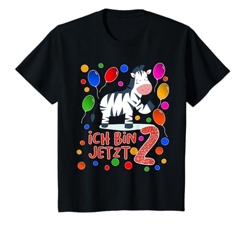Kinder 2 Geburtstag | Kindergeburtstag 2 Jahre Zebra T-Shirt Kinder 2 Geburtstag | Kindergeburtstag 2 Jahre Zebra T-Shirt von Geburtstagsshirt Geschenk für Jungen und Mädchen