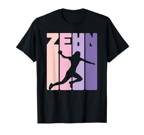 10. Geburtstag Handballer 10 Jahre Handball Mädchen T-Shirt 10. Geburtstag Handballer 10 Jahre Handball Mädchen T-Shirt von Geburtstagsshirt Handball Mädchen Sport Frauen