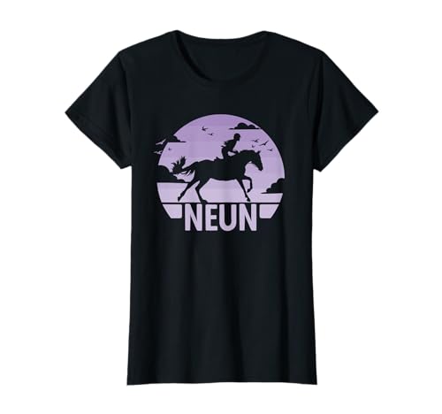 9. Geburtstag Reiterin 9 Jahre Mädchen Pferde Geburtstags T-Shirt 9. Geburtstag Reiterin 9 Jahre Mädchen Pferde Geburtstags T-Shirt von Geburtstagsshirt Pferde Mädchen Reiter Geschenke