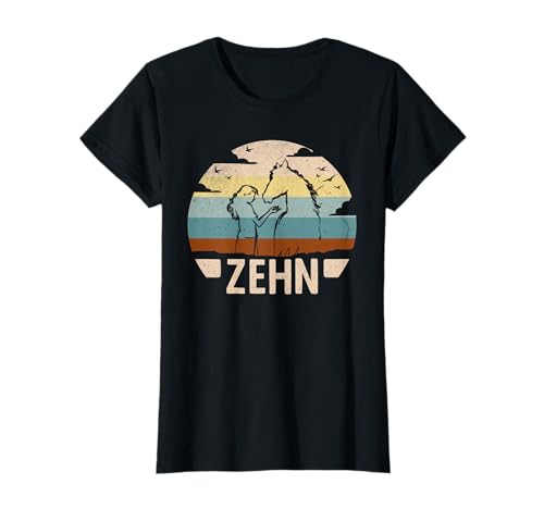 10. Geburtstag Reiterin 10 Jahre alt Mädchen Reiten Pferde T-Shirt 10. Geburtstag Reiterin 10 Jahre alt Mädchen Reiten Pferde T-Shirt von Geburtstagsshirt Pferdemädchen Geschenkidee Reiter