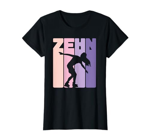10. Geburtstag Skater 10 Jahre Inline Skater Mädchen T-Shirt 10. Geburtstag Skater 10 Jahre Inline Skater Mädchen T-Shirt von Geburtstagsshirt Skater Mädchen und Frauen