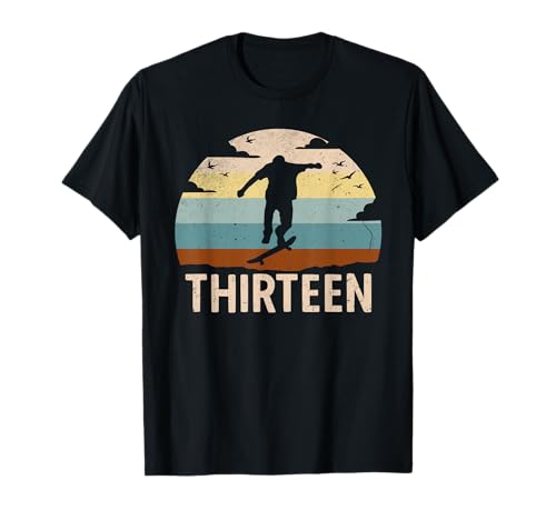 13. Geburtstag Skater Skaterpark 13 Jahre Jungs Skateboard T-Shirt 13. Geburtstag Skater Skaterpark 13 Jahre Jungs Skateboard T-Shirt von Geburtstagsshirt Skater Skateboard Jungs Englisch