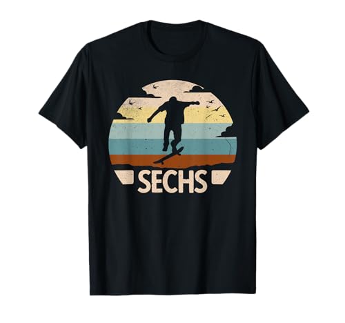 6. Geburtstag Skater Skaterpark 6 Jahre Jungs Skateboard T-Shirt 6. Geburtstag Skater Skaterpark 6 Jahre Jungs Skateboard T-Shirt von Geburtstagsshirt Skater Skateboard Jungs Teenager
