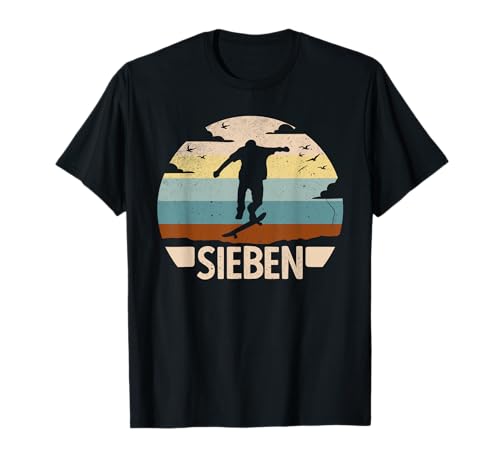 7. Geburtstag Skater Skaterpark 7 Jahre Jungs Skateboard T-Shirt 7. Geburtstag Skater Skaterpark 7 Jahre Jungs Skateboard T-Shirt von Geburtstagsshirt Skater Skateboard Jungs Teenager