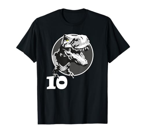 Geburtstagsshirt 10 Jahre Junge Dinosaurier Dino T-Rex T-Shirt Geburtstagsshirt 10 Jahre Junge Dinosaurier Dino T-Rex T-Shirt von Geburtstagsshirt T-Rex - Dino Shirt Geburtstag