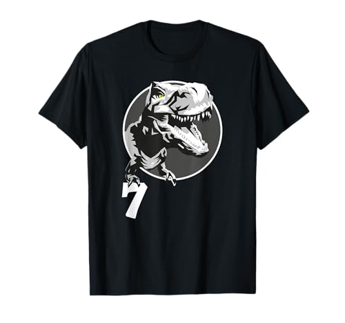 Geburtstagsshirt 7 Jahre Junge Dinosaurier Dino T-Rex T-Shirt Geburtstagsshirt 7 Jahre Junge Dinosaurier Dino T-Rex T-Shirt von Geburtstagsshirt T-Rex - Dino Shirt Geburtstag