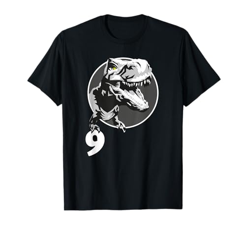 Geburtstagsshirt 9 Jahre Junge Dinosaurier Dino T-Rex T-Shirt Geburtstagsshirt 9 Jahre Junge Dinosaurier Dino T-Rex T-Shirt von Geburtstagsshirt T-Rex - Dino Shirt Geburtstag
