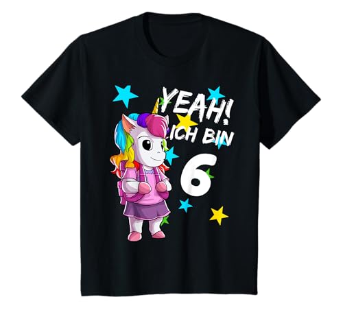 Geburtstagsshirt 6. Jahre Mädchen Einhorn Geschenk T-Shirt Geburtstagsshirt 6. Jahre Mädchen Einhorn Geschenk T-Shirt von Geburtstagsshirt für Mädchen & Jungen 6. Jahre