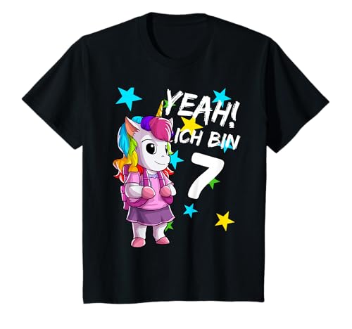 Geburtstagsshirt 7. Jahre Mädchen 7. Geburtstag Einhorn T-Shirt Geburtstagsshirt 7. Jahre Mädchen 7. Geburtstag Einhorn T-Shirt von Geburtstagsshirt für Mädchen & Jungen 7. Jahre