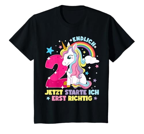 2.Geburtstag Mädchen Einhorn Prinzessin 2 Jahre Einhorn T-Shirt 2.Geburtstag Mädchen Einhorn Prinzessin 2 Jahre Einhorn T-Shirt von Kinder 2 Jahre Mädchen Einhorn Geschenke