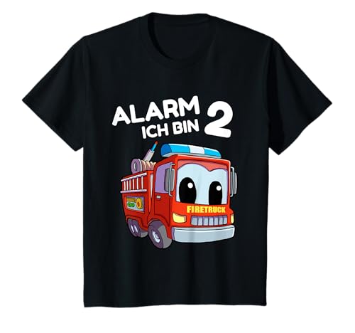 Kinder Feuerwehrauto Shirt 2. Geburtstag Jungen 2 Jahre Geschenk T-Shirt Kinder Feuerwehrauto Shirt 2. Geburtstag Jungen 2 Jahre Geschenk T-Shirt von Geburtstagsshirts für Jungen & Mädchen