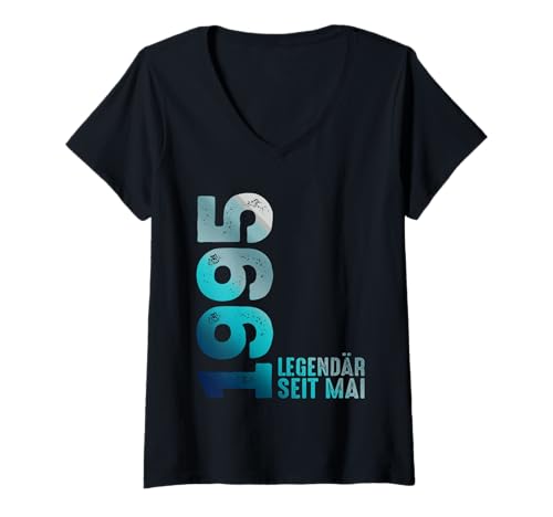 Damen Legendär Seit Mai 1995 Mai 1995 Geburtstag 1995 T-Shirt mit V-Ausschnitt Damen Legendär Seit Mai 1995 Mai 1995 Geburtstag 1995 T-Shirt mit V-Ausschnitt von Geburtstagswünsche Geburtstag Mai 1995 Outfit