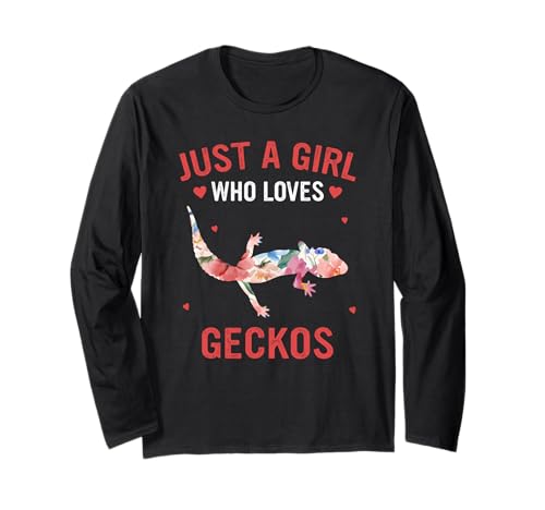 Gecko Nur ein Mädchen, das Geckos liebt Langarmshirt Gecko Nur ein Mädchen, das Geckos liebt Langarmshirt von Gecko Reptile Leopard Gecko