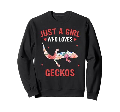 Gecko Nur ein Mädchen, das Geckos liebt Sweatshirt Gecko Nur ein Mädchen, das Geckos liebt Sweatshirt von Gecko Reptile Leopard Gecko