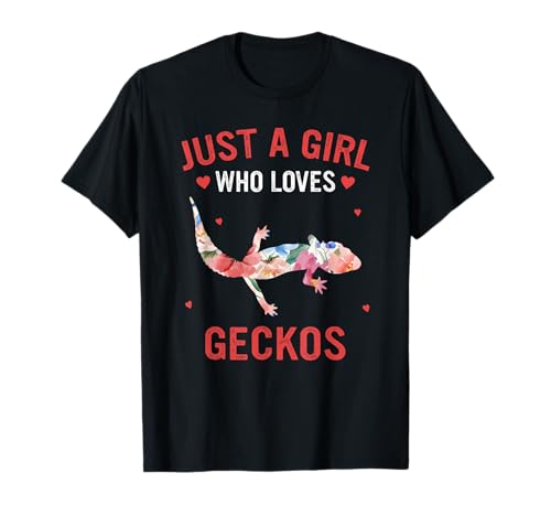 Gecko Nur ein Mädchen, das Geckos liebt T-Shirt Gecko Nur ein Mädchen, das Geckos liebt T-Shirt von Gecko Reptile Leopard Gecko