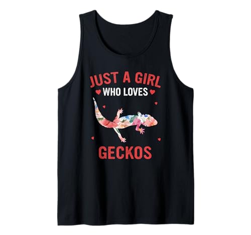 Gecko Nur ein Mädchen, das Geckos liebt Tank Top Gecko Nur ein Mädchen, das Geckos liebt Tank Top von Gecko Reptile Leopard Gecko