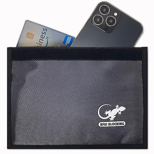 Faraday Tasche für GPS, RFID-Autoschlüssel, Signalblocker, Brieftasche, Abschirmung, Tasche, Schutzhülle für Handy, Autoschlüssel, Datenschutz, elektronische Geräte, Dunkelgrau – Nylon Faraday Tasche für GPS, RFID-Autoschlüssel, Signalblocker, Brieftasche, Abschirmung, Tasche, Schutzhülle für Handy, Autoschlüssel, Datenschutz, elektronische Geräte, Dunkelgrau – Nylon von Gecko Travel Tech