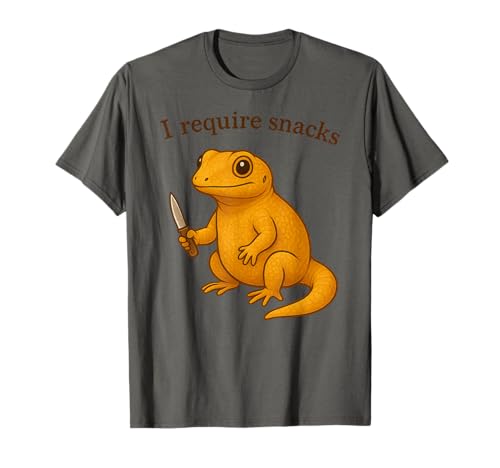 Lustiger Gecko Weenie I Require Snacks Herren Damen T-Shirt Lustiger Gecko Weenie I Require Snacks Herren Damen T-Shirt von GeckoAxis1