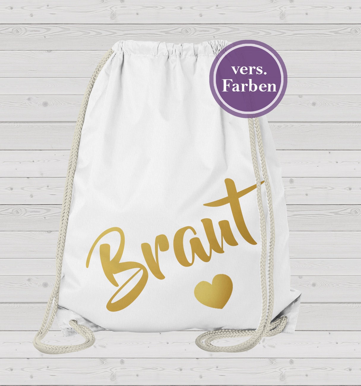 Jga Junggesellinnenabschied Junggesellenabschied - Rucksack Braut Hochzeit Turnbeutel von Gedankendenker