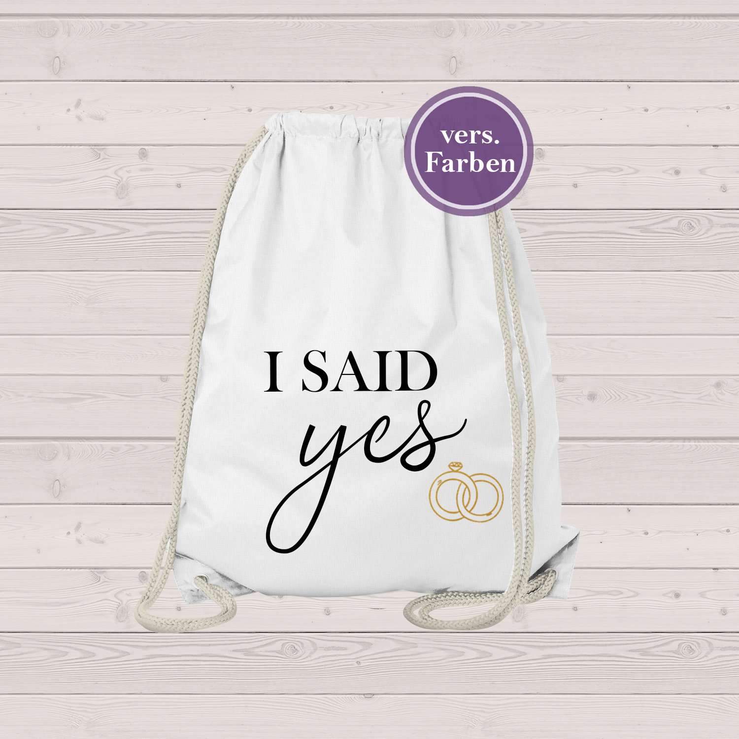 Jga Junggesellinnenabschied Junggesellenabschied - Rucksack I Said Yes von Gedankendenker