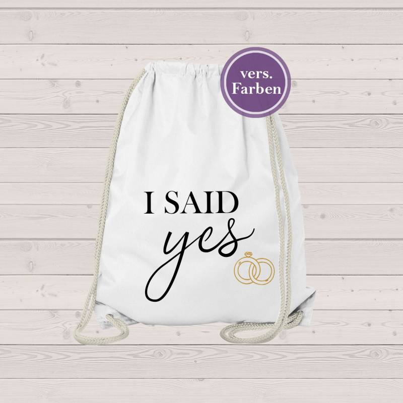 Jga Junggesellinnenabschied Junggesellenabschied - Rucksack I Said Yes von Gedankendenker