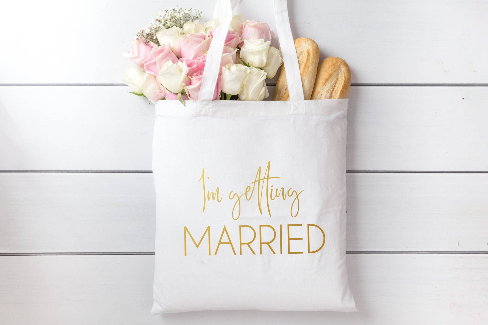 Jga Junggesellinnenabschied Junggesellenabschied - Tasche, Jutebeuel Im Getting Married von Gedankendenker