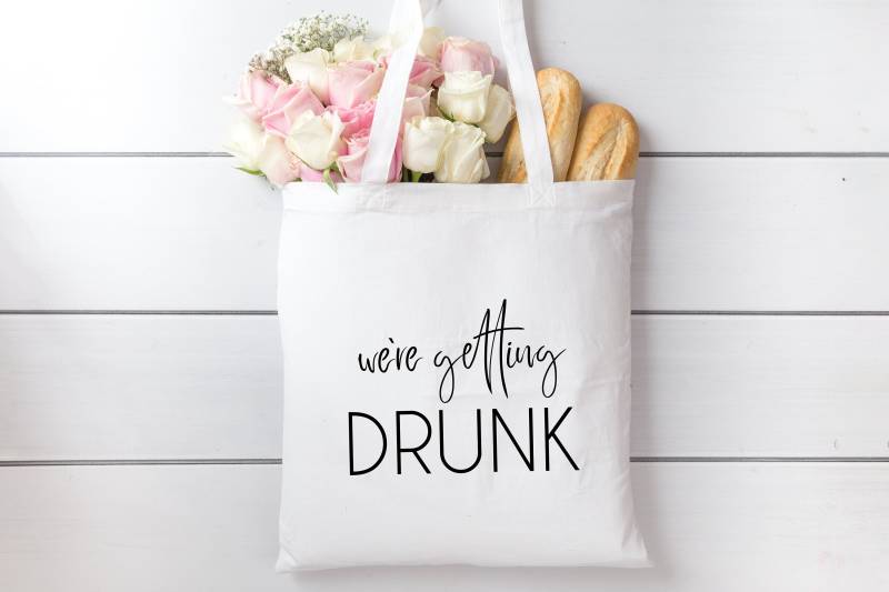 Jga Junggesellinnenabschied Junggesellenabschied - Tasche, Jutebeuel We Re Getting Drunk von Gedankendenker