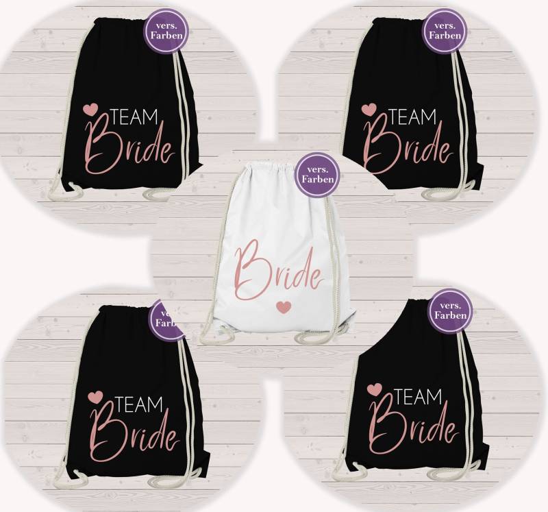 Jga Set Junggesellinnenabschied Junggesellenabschied - Rucksack Team Bride Hochzeit von Gedankendenker