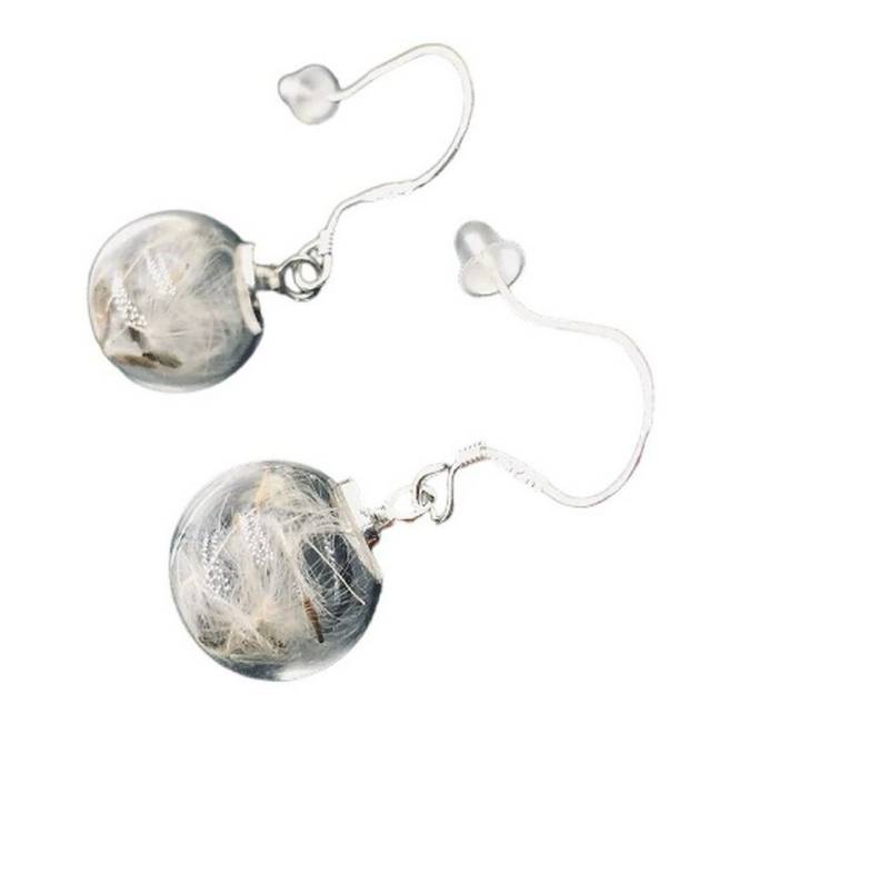 Gedankenwunder Manufaktur Ohrhänger-Set Pusteblumen Ohrringe 925 silber von Gedankenwunder Manufaktur
