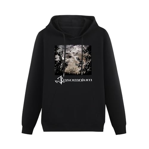 GediZ Insomnium *One for Sorrow Men's Long Sleeve Hoody with Pocket Sweatershirt Hooded Black L von GediZ