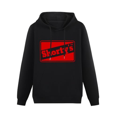 GediZ Men's Shortys Skateboard Regular Fit Hoody Black 3XL von GediZ